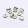 Accesorios para joyería DIY 4-10 mm rueda taladro espaciador con cuentas redondo anillo de pedrería borde recto espaciador de rueda de coche