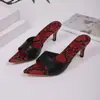 Sandalias de Tacón de Aguja Estampado de Serpiente 2026 Comercio Exterior Transfronterizo Nuevas Sandalias Sexy de Una Correa Zapatillas de Verano Talla Grande