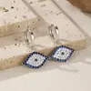 Brincos Azuis Olho Original Personalizado em Prata Esterlina S925 Modian para Mulheres Acessíveis Luxo Brincos de Alta Qualidade