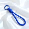 Chaveiro Lanyard Colorido Artesanal Tecido Pingente Dopamina para Bolsa Acessório para Celular Garrafa de Água Tira Curta Anti-Perda