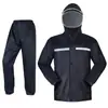 Capa de Chuva Tipo Dividido Tecido Oxford Pvc Passeio de Motocicleta Adulto Roupa de Trabalho para Exterior Refletiva Impermeável Proteção Contra Chuva Forte Estilo Dividido