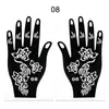 Plantillas Populares de Tatuaje de Henna Transfronterizas, Plantillas de Tatuaje Temporales para Manos, Plantillas para Pintura de Manos de Boda, Plantillas para Pintura de Manos de Escenario