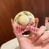 Pinza para el pelo de sombrero de paja con lazo lindo estilo pastoral de bosque, pinza lateral dulce y femenina para cabello suelto, accesorio para el cabello de alta apariencia