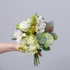 Hogar Zhiying Hortensia Lu Lian Flor de Simulación Escrita a Mano Decoración Floral Flor Boda Ramo de Flores para Sostener Decoración de Pared Colgante de Pared CF01410