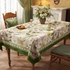 Mantel floral estilo americano vintage, impermeable y resistente al aceite, mantel de comedor sin lavado, nuevo modelo 2025, lujo ligero con sensación de alta gama, mantel para mesa de centro