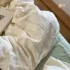 Sábana de Algodón Puro de Doble Capa de Grado A para Maternidad e Infancia, Amigable con la Piel, para Dormitorio de Estudiantes, Cama Individual Infantil, Sábana Ajustable y Funda de Edredón