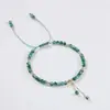 Pulsera de Calcedonia de Hierba Acuática Directo de Fábrica Tobillera para Mujer Diseño de Nicho Ins Sentido de Diseño Pulsera Regalo para Novia Estilo Mori Simple