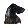 Lenço Triângulo de Renda Bordado Floral Vintage, Malha Semitransparente com Bordas Franzidas, Faixa de Cabeça Decorativa Suave Estilo Francês, Lenço Longo