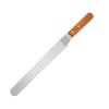 Espátula para pastel con mango de madera, curva y recta, cuchillo para crema, cuchillo para pastel de acero inoxidable, raspador, cuchillo para decorar, de 4 a 12 pulgadas