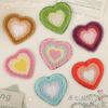 Pasta de bordado de chenilla original accesorios DIY parche adhesivo bordado de toalla amor parche de chenilla tela