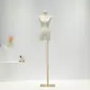 Suporte de Exposição Meio Corpo Feminino para Loja de Roupas Suporte de Exposição de Manequim de Corpo Inteiro Manequim Feminino de Corpo Inteiro com Pernas Divididas Estilo Coreano