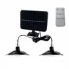 Nueva lámpara solar de pared transfronteriza para patio y paisaje, lámpara de pared de alto brillo, candelabro de iluminación exterior dividido, farola controlada por control remoto