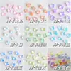 Acessórios para Nail Art Sabor Mocha Proteico com Cristais de Açúcar em Formato de Coração, Flocos de Neve, Gotas d'Água, Strass com Base Pontiaguda, Embellishments de Cristal para Unhas