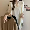 Camiseta Texturizada de Manga Curta com Decote V Dividido, Tamanho Extra Grande 1,0-150kg para Mulheres no Verão, Camiseta de Manga Curta Solta e Emagrecedora