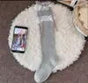Calcetines Lolita apilados con lazo de encaje, estilo puro y deseable, calcetines blancos hasta la pantorrilla para niñas, calcetines JK de encaje de doble costura para la pantorrilla