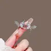 Artefato para Apertar a Cintura Borboleta de Strass Cincher de Cintura Fivela Ajustável de Circunferência da Cintura Botão de Alfinete Sem Costura para Jeans de Grande para Pequeno