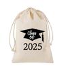 Bolsas de Tecido com Cordão Mais Vendidas Transfronteiriças para a Temporada de Formatura de 2026, Sacolas de Algodão para Festa de Formatura