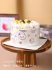 Envase de plástico decorativo para hornear, nuevo color, para tartas de cumpleaños, de grado alimenticio, con borde duro, para mousse explosiva, venta al por mayor