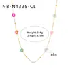 Verão Novo Acessível Luxo DIY Pérola Simples Feriado Aço Inoxidável Cristal Flor Vazada Feito à Mão Colar Pulseira Joias