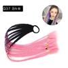 Pelucas de Cola de Caballo Dreadlock Estilo Europeo y Americano al por Mayor para Niños, Pelucas de Gomas Elásticas de Colores, Trenzas Boxeadora de Colores de Fibra de Alta Temperatura