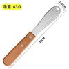 Cuchillo para mantequilla con mango de madera cuchillo para mermelada cuchillo para queso cuchillo para mantequilla serrado raspador de mantequilla de acero inoxidable espátula para mantequilla cuchillo para mantequilla