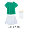 Roupa para Turma de Jardim de Infância Camiseta Manga Curta Reunião Esportiva de Alunos Algodão Puro Roupa de Jardim Uniforme de Escola de Verão Roupa para Apresentação de Cheerleading