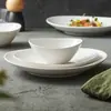 Prato Cerâmico Dehua Fábrica Prato Avançado Prato de Jantar Prato de Peixe Louça de Hotel Comercial Prato Bonito