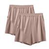 Pantalones cortos de verano para mujer, de modal, talla grande, con bolsillos, antiluz, de tres piezas, de cintura alta, informales, para el hogar, paquete de 2