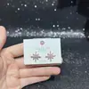 Aretes de Zirconia Geométricos para Mujer, Moda Versátil de Lujo Ligero de Nicho, Accesorios Electroplateados Ecológicos al por Mayor de Yiwu