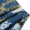 Tecido para Roupa de Trabalho Gabardine 100% Poliéster Tingido Uniforme Jaqueta de Uniforme de Treinamento Militar Roupas Tecido de Toalha de Mesa Estampado Camuflado Jaqueta