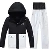 Novo traje de esqui infantil para meninos e meninas, traje de esqui infantil espesso e quente para áreas externas e à prova d'água