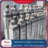 Escultura de pedra pilha amarrada a cavalo antiga bluestone coluna amarrada cavalo bluestone velho parafuso cavalo leão de pedra Kylin decorativo Coluna de cavalo de parafuso