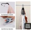 Perchas de Terciopelo con Pinzas, Perchas Antideslizantes que Ahorran Espacio, Pinzas para Trajes, Chaquetas y Pantalones de Tienda de Ropa, Ganchos Galvanizados