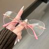 Óculos Presbiópicos Novo Estilo Feminino Borda Diamantada Cyber Celebrante Armação Grande Alta Definição Lente Plana Anti Luz Azul Liso Emagrecimento Fashion Óculos Presbiópicos