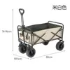Carro de Camping Extra Grande, Carro de Picnic, Remolque de Camping Plegable para Exteriores, Carro de Camping Tirado a Mano, Carrito Pequeño para Montar Puestos