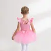 Ropa de Baile para Niñas Algodón Puro Morado Ropa de Práctica para Niñas Ropa de Baile para Niñas Pequeñas Falda de Ballet para Niños Pequeños Verano Sin Mangas
