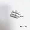 Fivela de Liga de Zinco em Forma de 9 Fivela de Metal em Forma de Nove Fivela Antiderrapante em Forma de Nove Fivela para Suspensório Fivela para Roupa Íntima Fivela de Ajuste para Alça de Sutiã