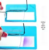 Lâmpada de teste de luz azul Lente de óculos Inspeção Cartão de teste anti-radiação Acessórios de chave de fenda Óculos de sol Cartão de teste polarizado