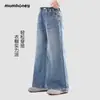 Calças Outonais da Moda para Meninas, Novos Jeans Denim Estilosos Estilo Coreano 2026 para Meninas