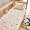 Funda de Cama Infantil Clase a Algodón Puro Hilo Doble Capa Colchón para Cama de Jardín de Niños Cama de Empalme para Bebé Colchón Suave