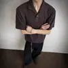 Camiseta de Manga Corta para Hombre Marca de Moda Verano Holgada 2026 Nueva Llegada Influencer de Internet Moderna ins Solapa Simple Estilo Hong Kong Top