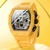 El superventas transfronterizo de TEMU ONOLA reloj impermeable multifuncional para hombre con correa de silicona, reloj de cuarzo deportivo para hombre