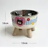 Mesa de Refeição para Pets, Bandeja Anti-Derramamento para Gatos, Cães de Porte Pequeno e Médio, Estação de Alimentação para Cães, Suporte Fofo de Tigela Dopamina para Pets, Atacado