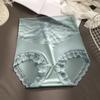 Cintura alta barriga contraindo mulheres cueca sexy renda plus size sem costura quadril lifting puro algodão Taxol virilha antibacteriana mulheres