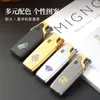 Novo Modelo Isqueiro Chama Azul Jato Reto À Prova de Vento Fogo Forte Recarregável Isqueiro de Chama Aberta Liga Slim Pequeno Portátil Acessórios para Fumar