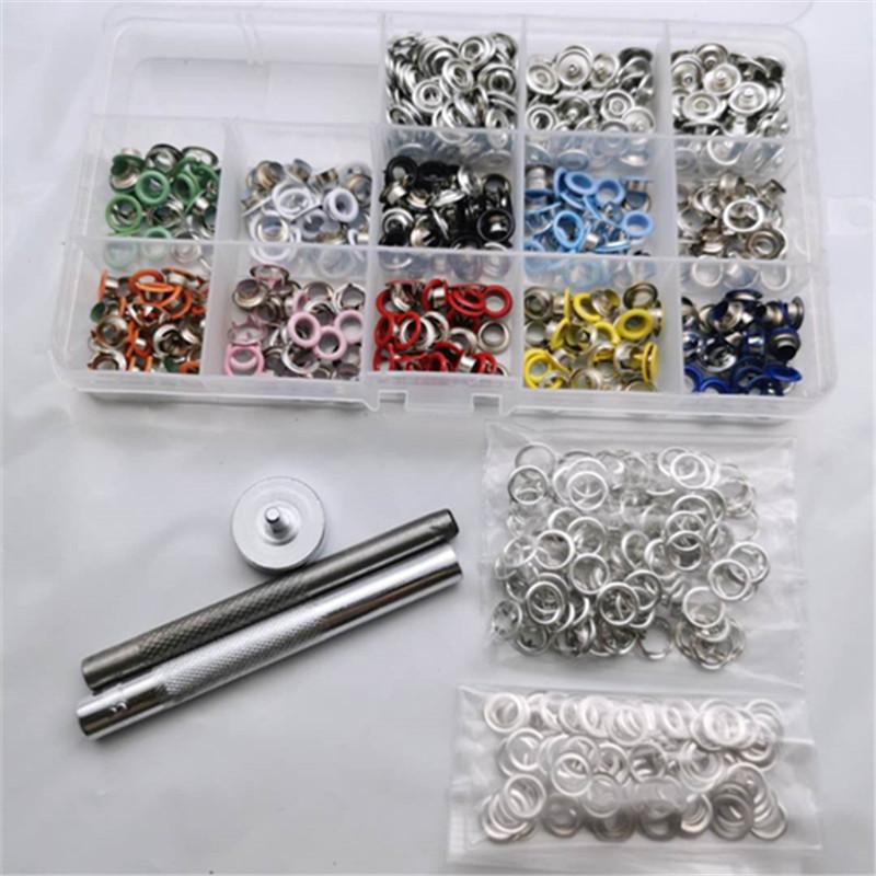 300套彩色气眼五爪扣套装3