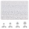 Traje de 24 compartimentos transfronterizo blanco leche blanco perla imitación traje diy perforado ABS cuentas sueltas material para pulsera hecha a mano traje