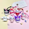Lindo llavero Sanrio que escupe burbujas, caricatura Kuromi, Gato Kt, muñeco, llavero, colgante para bolsa, pequeño regalo