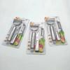 Juego de tres piezas de acero inoxidable para pelar cuchillos y frutas, ideal para uso diario en la cocina y el hogar.