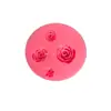 Tamanho Molde de Silicone para Decorações de Bolo Forma de Rosa 3D Folha de Alumínio Chocolate Argila de Cerâmica Macia Goma Gesso